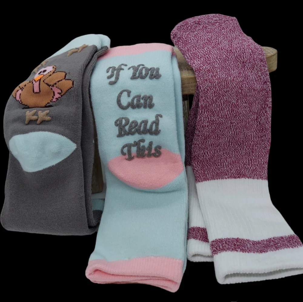 Lot of 3 pairs of Women's Thanksgiving Socks NWOT